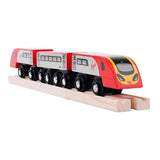 Bigjigs wooden train virgin pendolino - 5pc.