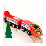 Bigjigs wooden train virgin pendolino - 5pc.