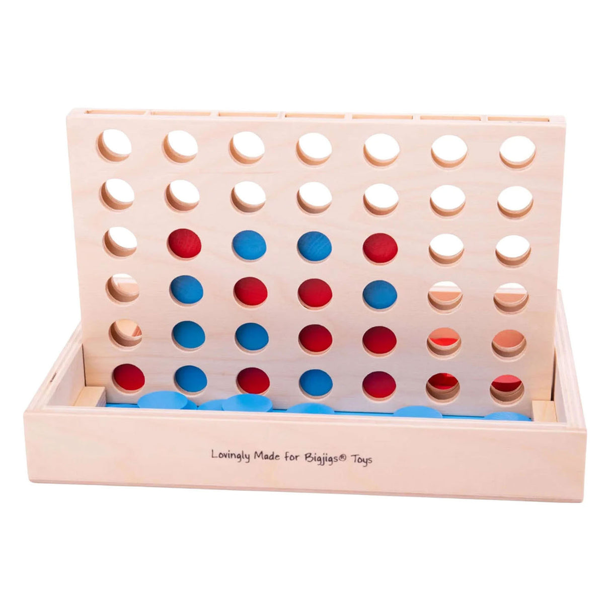 Bigjigs Wooden Four in a Row Game