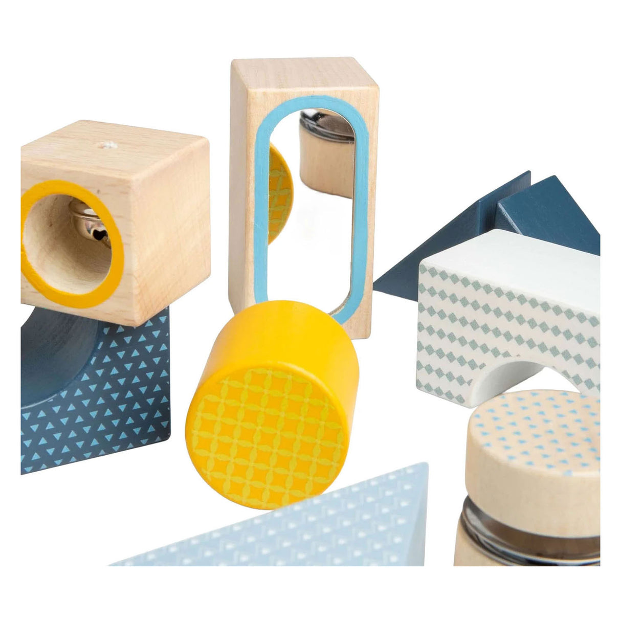 Bigjigs Wooden Sensory Blocks - 14pc.