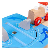 Bigjigs Wooden Railway - Shark Attack - 4 pcs.