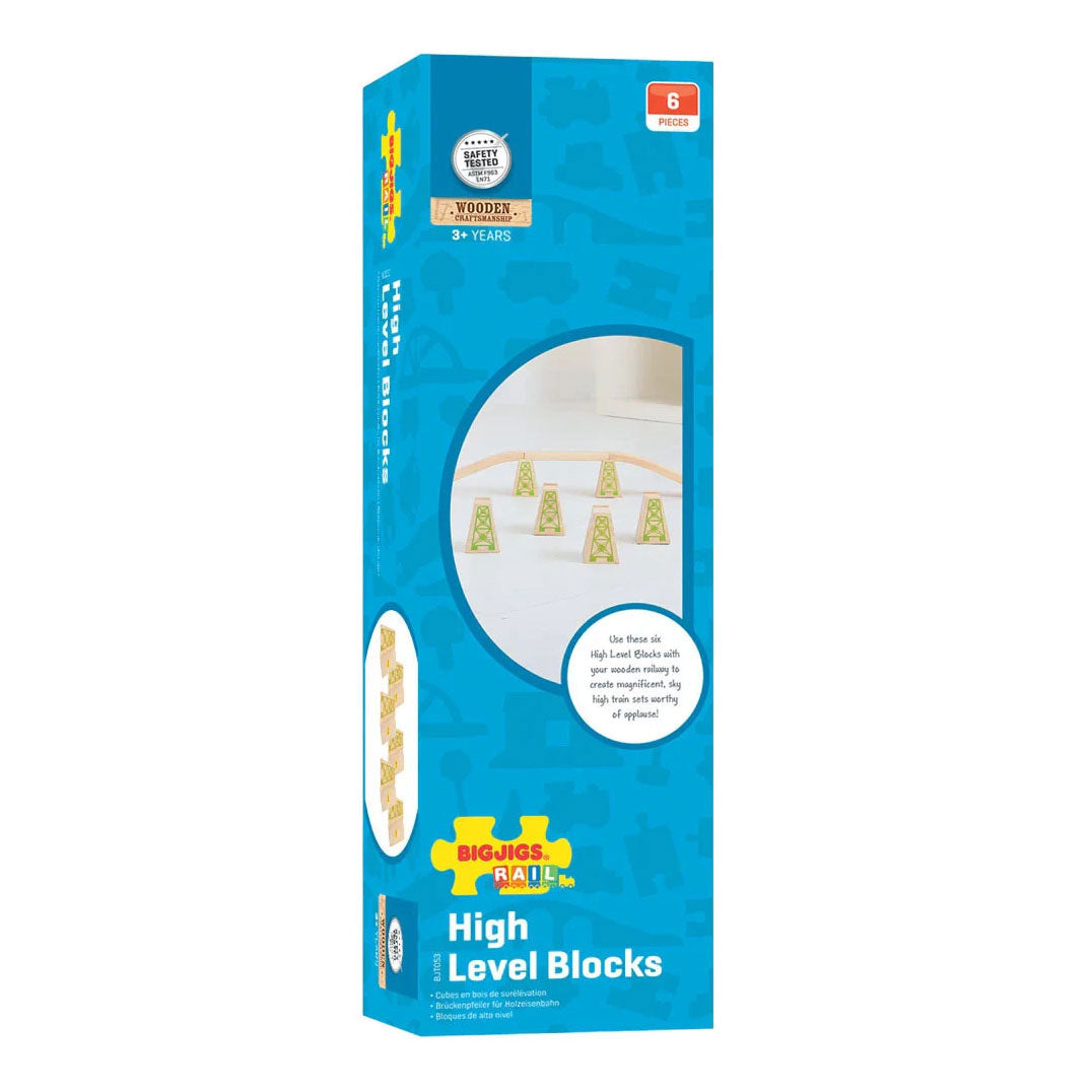 Bigjigs wooden tracks - bridge piers - 4-piece.