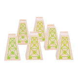 Bigjigs wooden tracks - bridge piers - 4-piece.