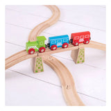 Bigjigs wooden tracks - bridge piers - 4-piece.
