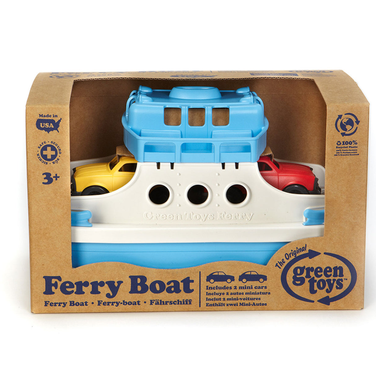 Green Toys Pont s trajektmi automobilov s autami