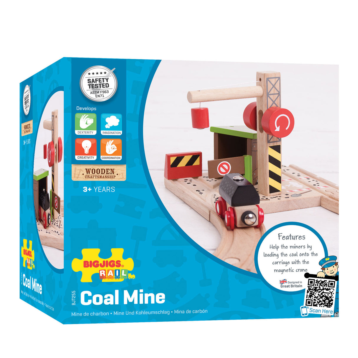Bigjigs Wooden Track Coal Mine