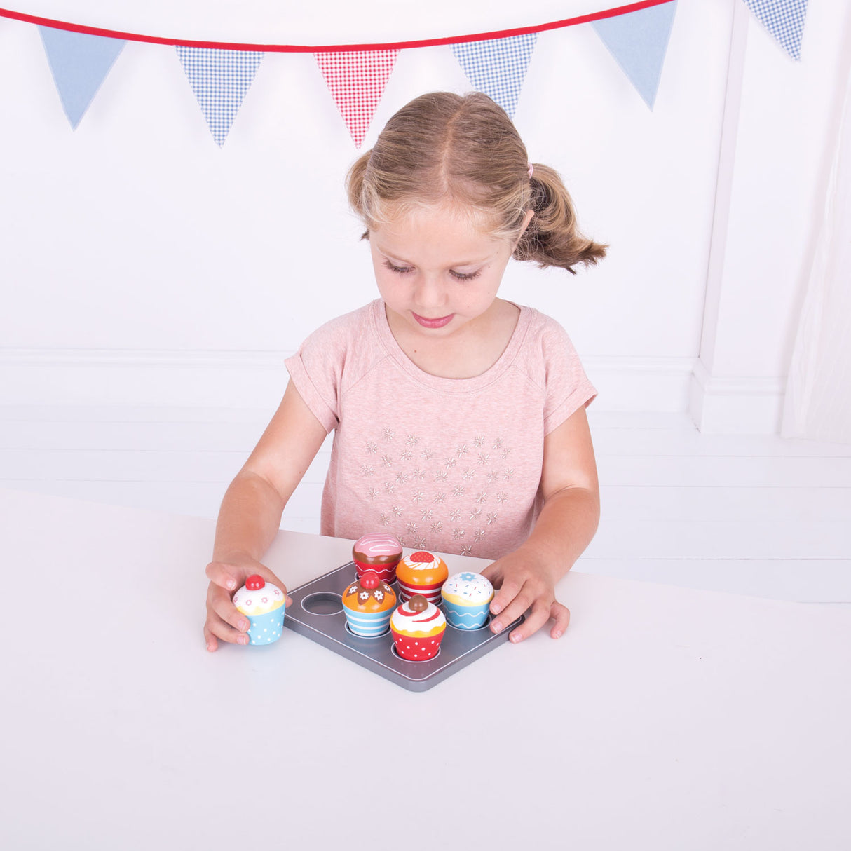 Bigjigs hëlze muffin Set
