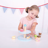 Bigjigs Wooden Etagere with cakes