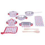 Bigjigs Pinne Pan Set, 10dlg.