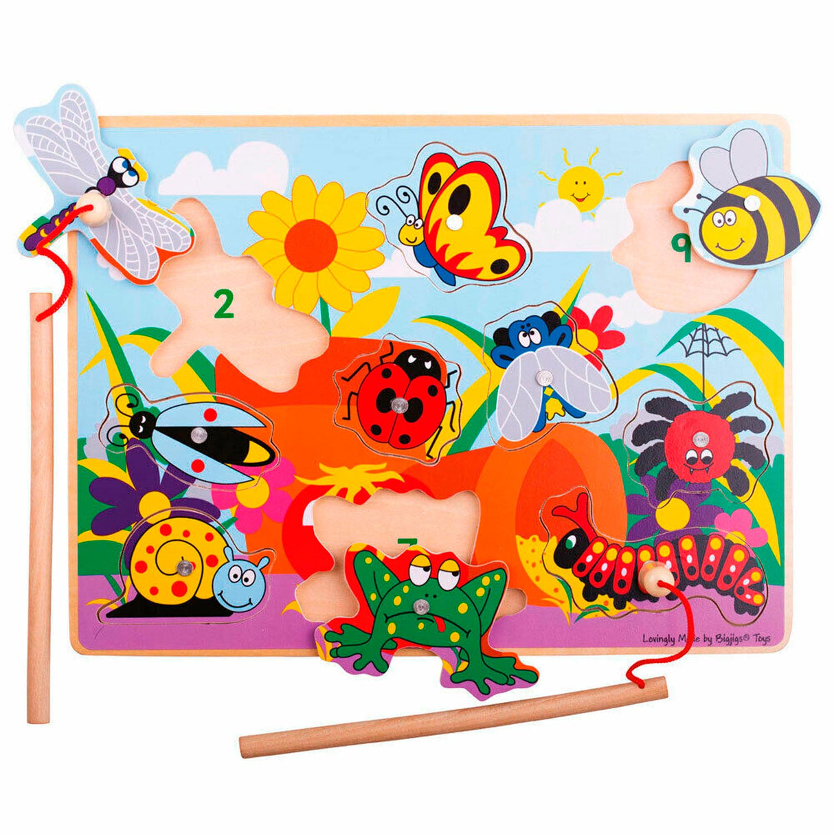 Bigjigs Magnetic Fish Game Insects