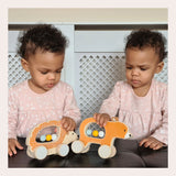 Bigjigs houten duw egel, 100%fsc