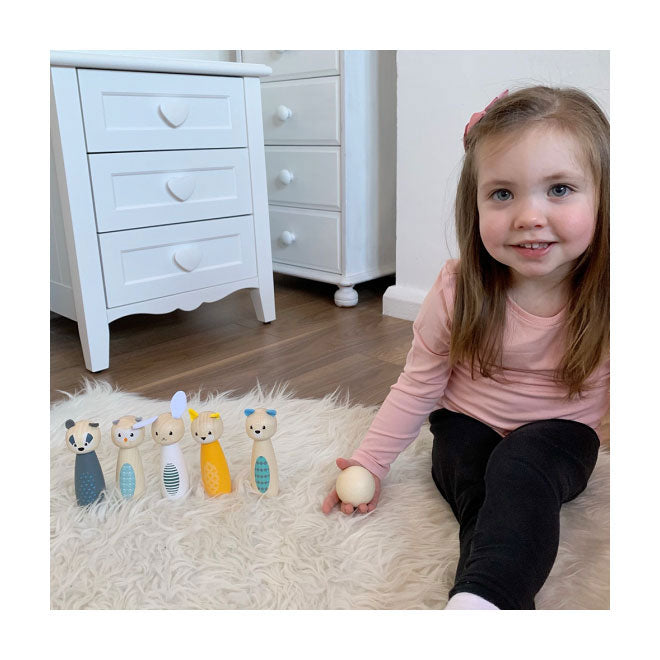Bigjigs Figures d'animaux de jeu en bois en bois