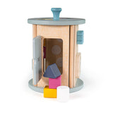 Bigjigs rolling activity box and shape stew of wood, 5dlg.