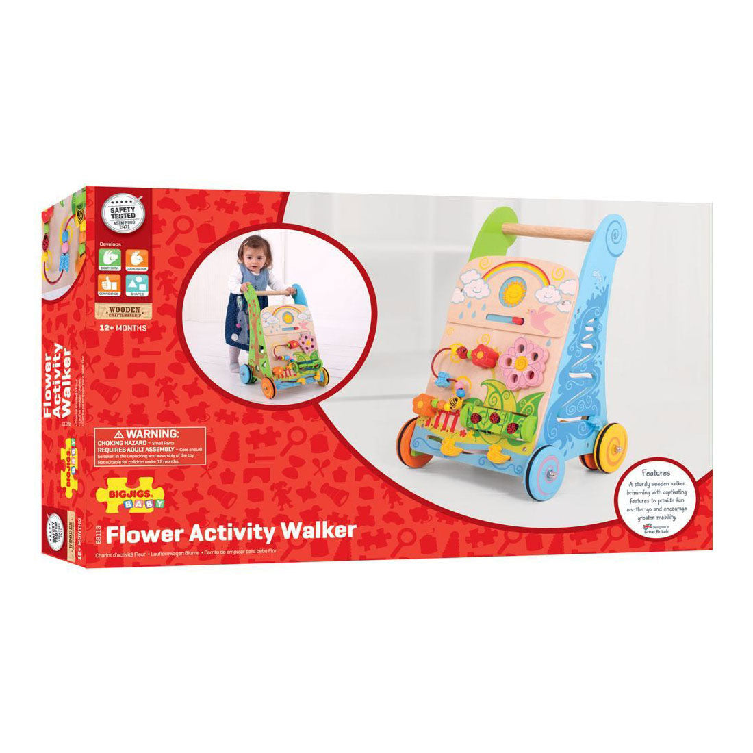 Bigjigs Flower Activity Walker