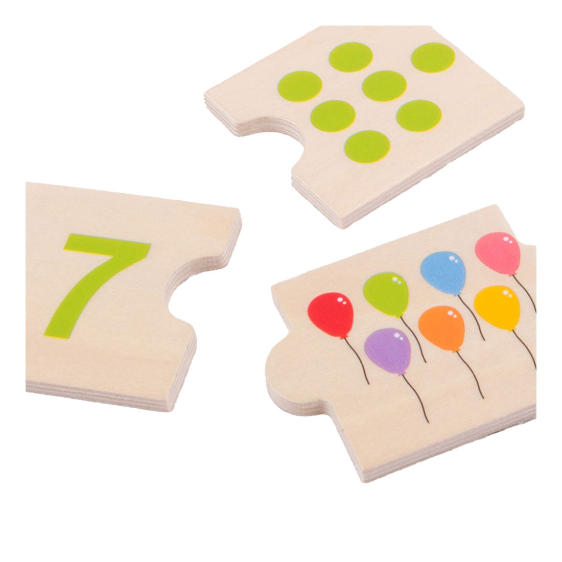 BigJigs Wooden skládačka Puzzle Figure Tiles, 30.