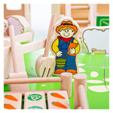 Bigjigs Wooden Play Farm With Accessories, 48DLG.
