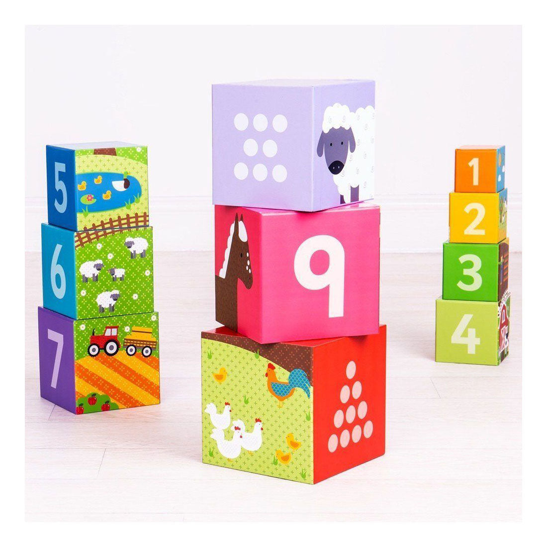 BigJigs Farm Stack Tower, 10DLG.