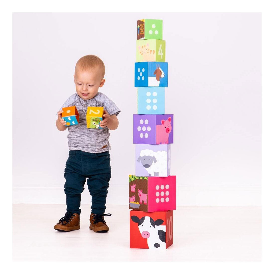 BigJigs Farm Stack Tower, 10DLG.