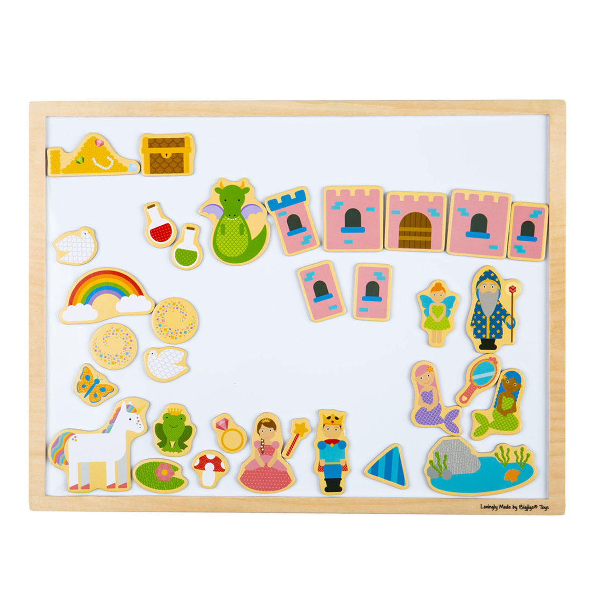 Bigjigs Magnetic plate with wooden edge
