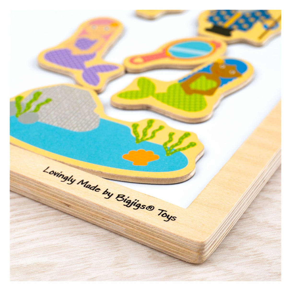 Bigjigs Magnetic plate with wooden edge