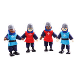 Bigjigs Puiset keskiaikaiset ritarit, 4kpl.