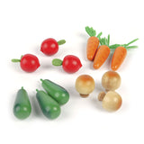 Legumes de inverno de madeira Tidlo em uma caixa