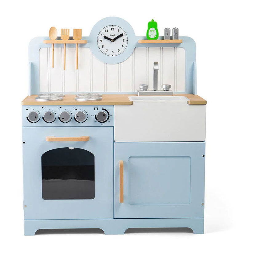 Tidlo wooden play kitchen rural, 7dlg.
