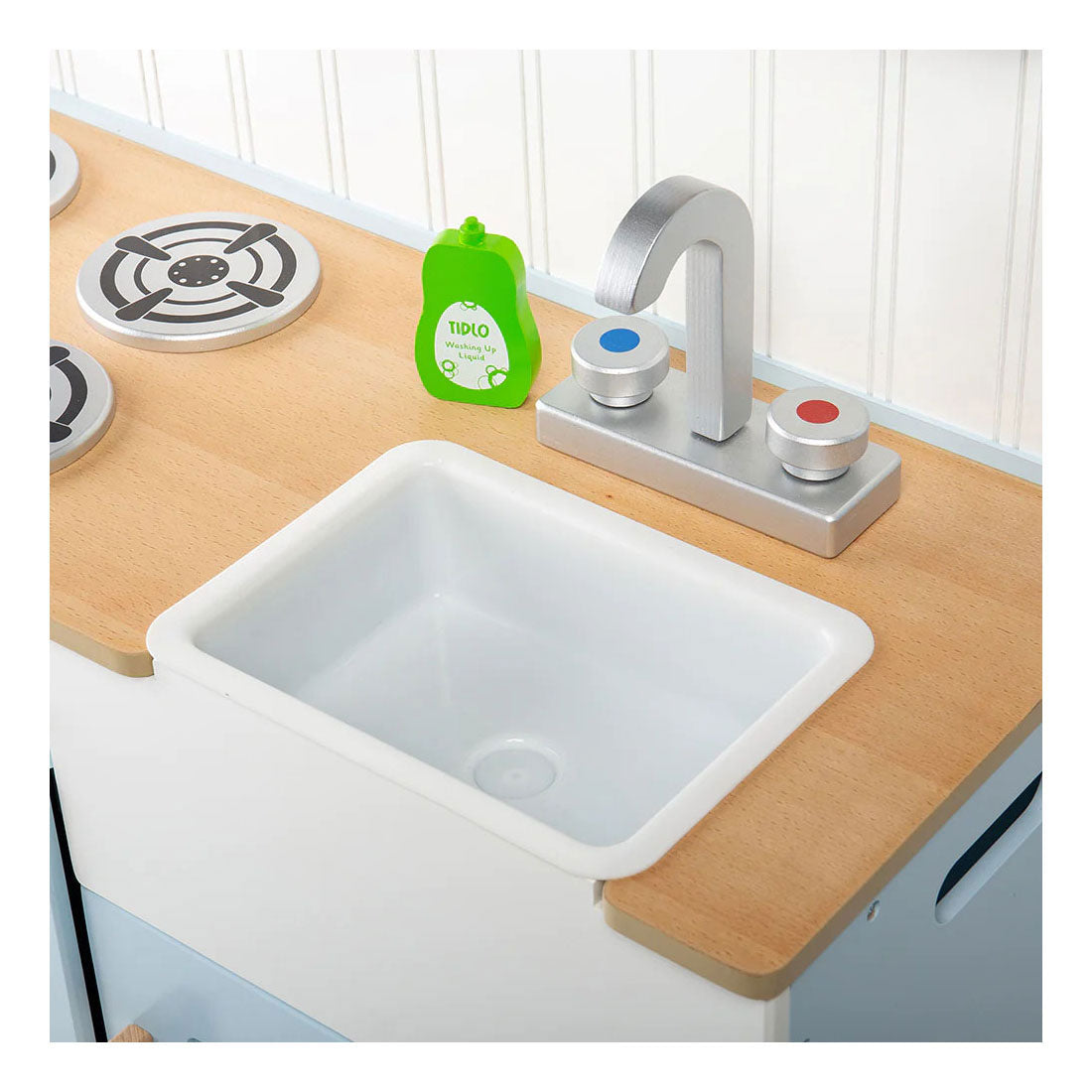 Tidlo wooden play kitchen rural, 7dlg.