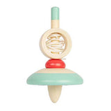 Bigjigs wooden pull cord spinning top