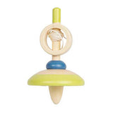 Bigjigs wooden pull cord spinning top