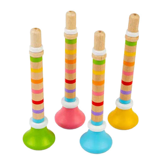 Bigjigs träfärgad trumpet