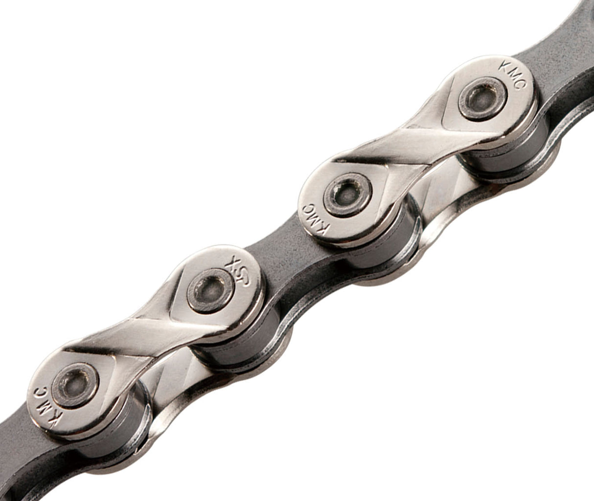 KM C X8 Bicycle chain 7-8 Speed ​​1 2x3 32 116 SIZELS SILVER GRAY