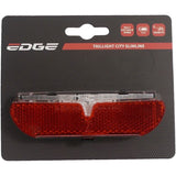 Edge carrier tail light city slimline - 80mm - incl. batteries