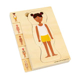 Bigjigs fa anatómiai puzzle - lány, 26 db.