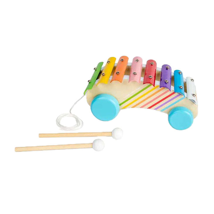 Xileafón figiúr tarraingt adhmaid Bigjigs