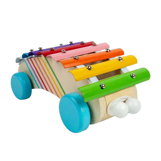 Xileafón figiúr tarraingt adhmaid Bigjigs