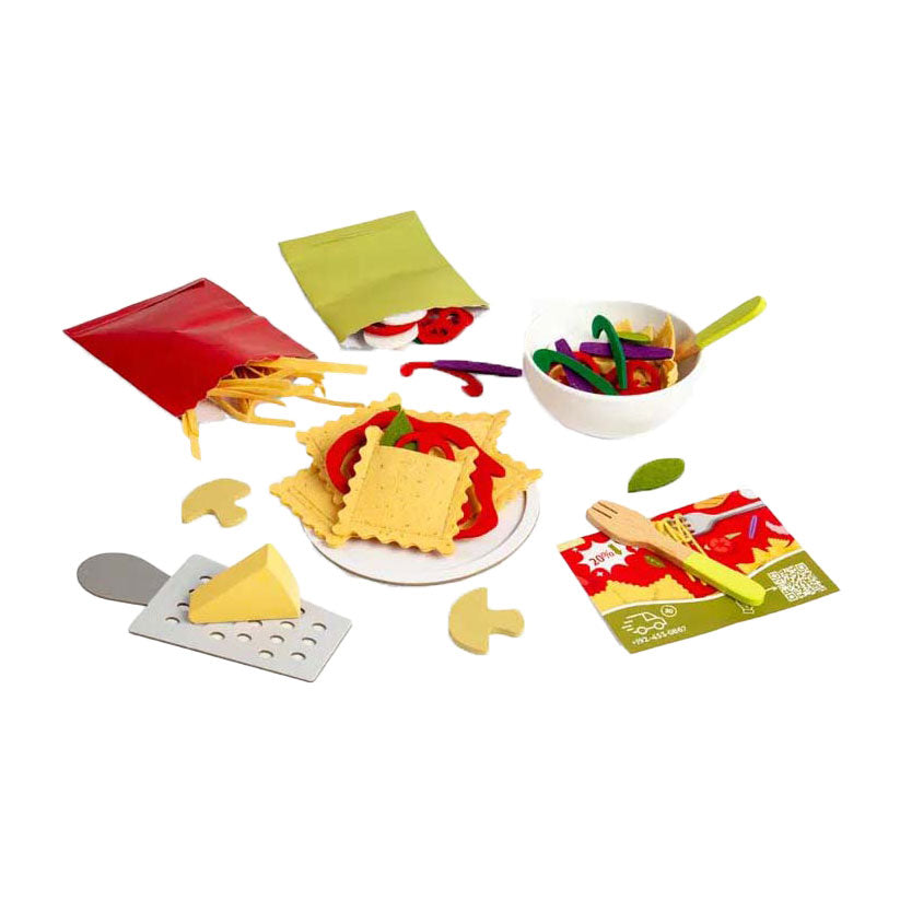Bigjigs pasta för två speluppsättningar, 64dlg.
