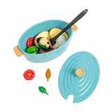 Set da gioco Bigjigs stufato in legno, 17 pezzi.