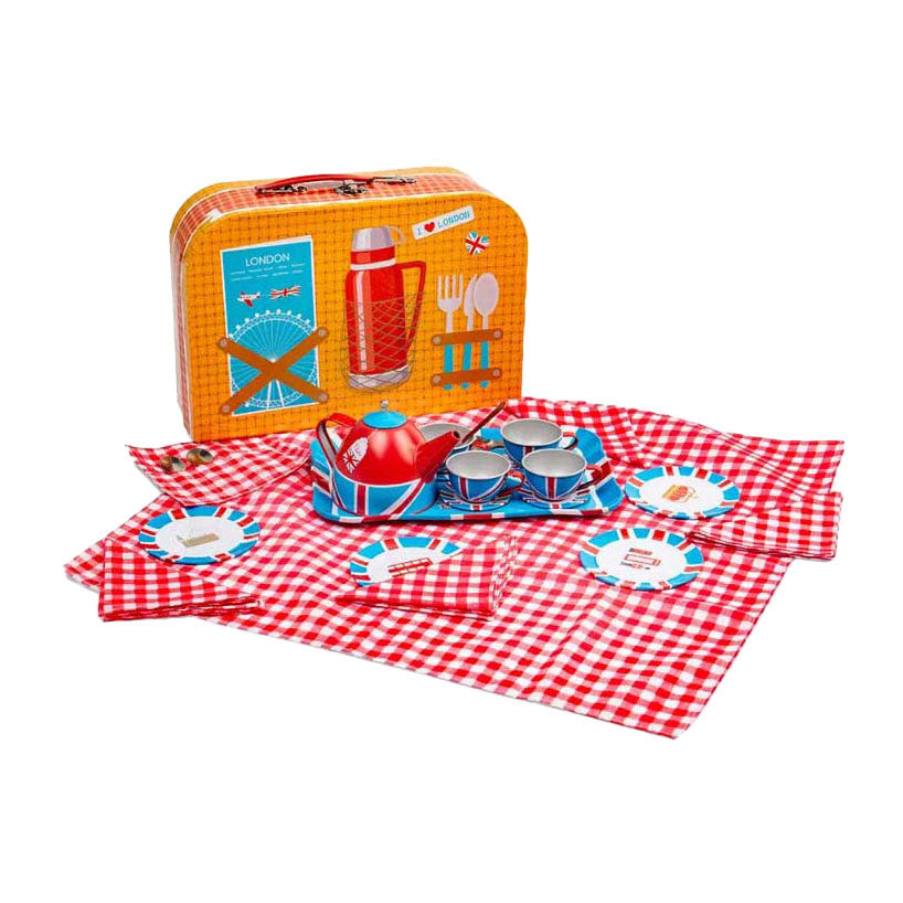 Bigjigs London arbatos rinkinio žaidimų rinkinys, 24 vnt.