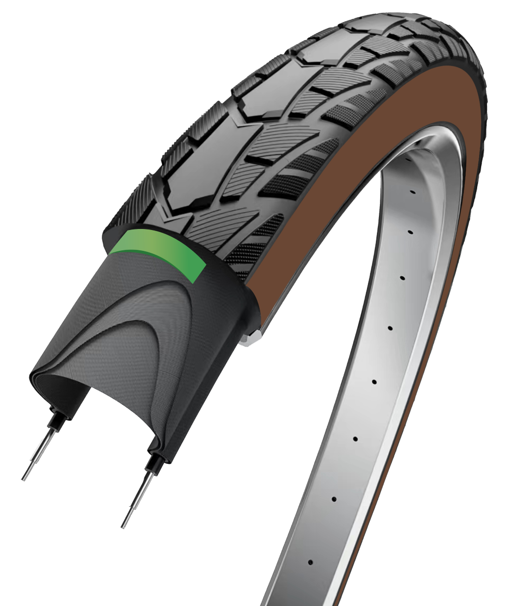 Edge Buitenband Performance Protect 28 x 1.75 47-622 - Black brown with reflection