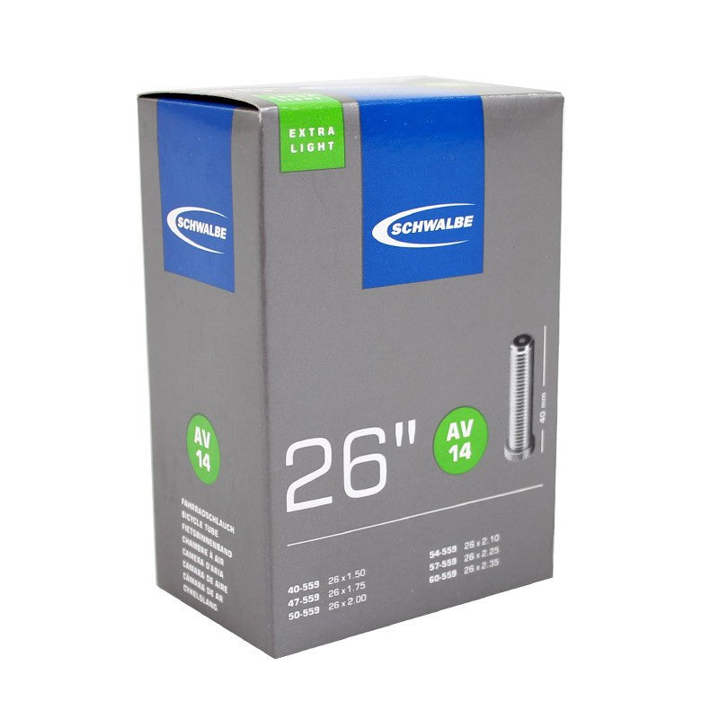 Schwalbe belső cső AV14 Extra Light 26 40 62-559 40mm-es Ventiel