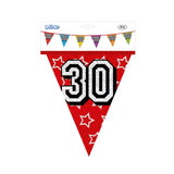 Boland vlaggenlijn holografisch 30jaar 8 meter