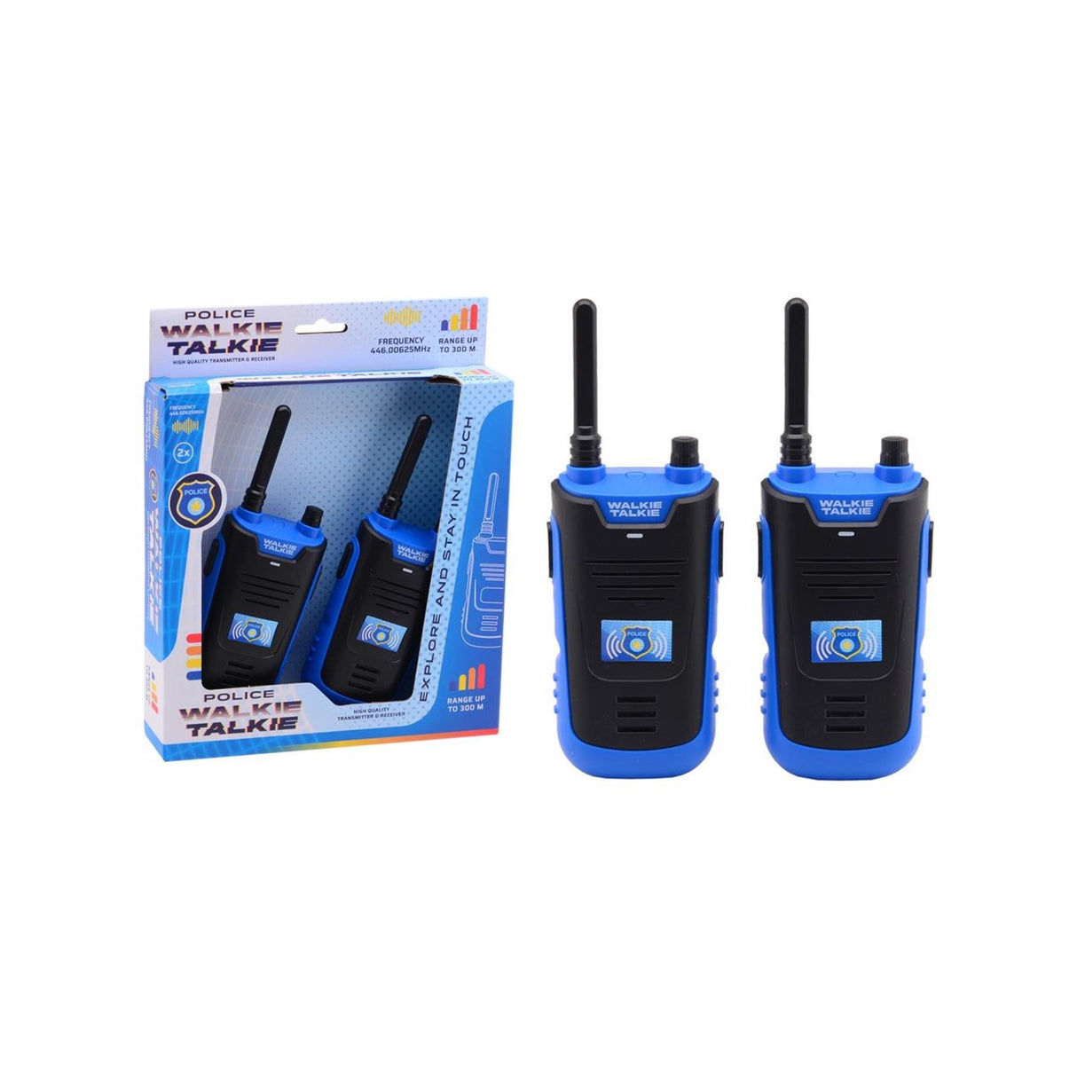 Johntoy walkie talkie police 300 meter range