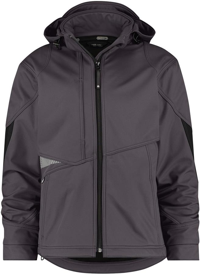 Dassy gravity softshell grijs zwart mt xl
