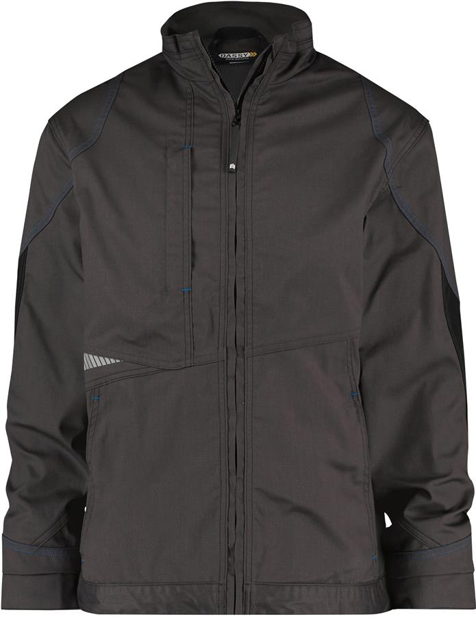 Dassy werkjas atom grijs zwart xxl