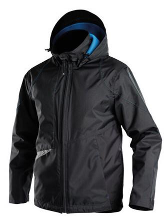 Dassy hyper wind- waterdichte werkjas zwart s