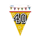 Boland vlaggenlijn holografisch 40jaar 8 meter