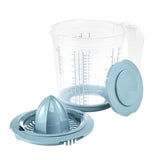 Keeeper maatbeker 1l + citruspers blauw