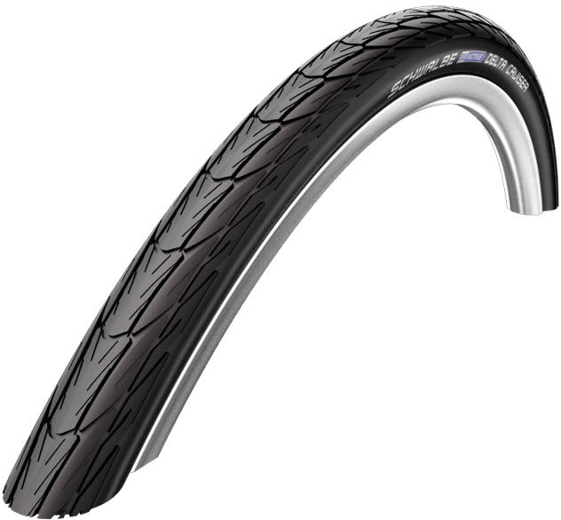 Schwalbe Delta Cruiser móide punctureguard 26 x 1 3 8 37-590 mm - dubh le machnamh