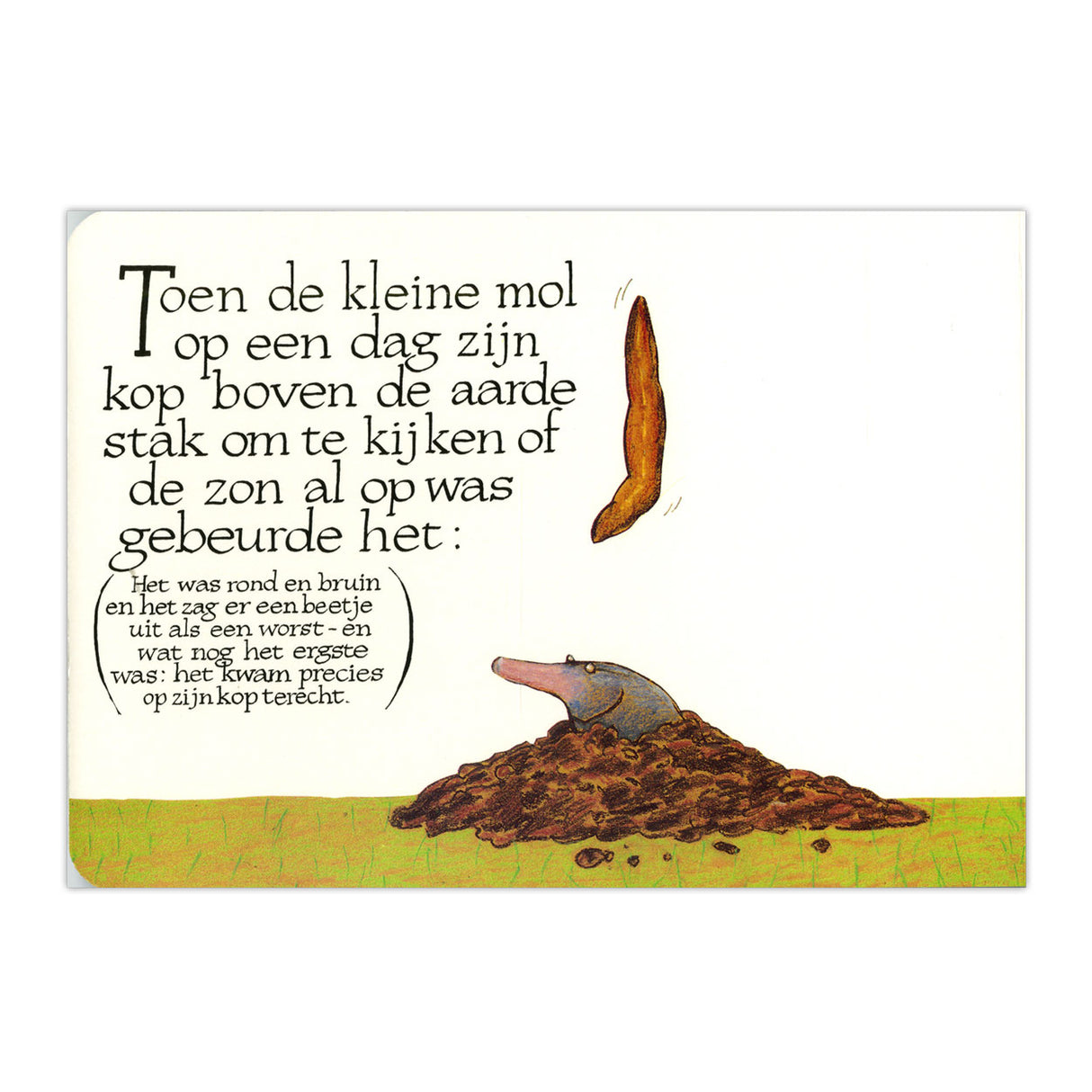 Centraal boekhuis over een kleine mol... kartonboek